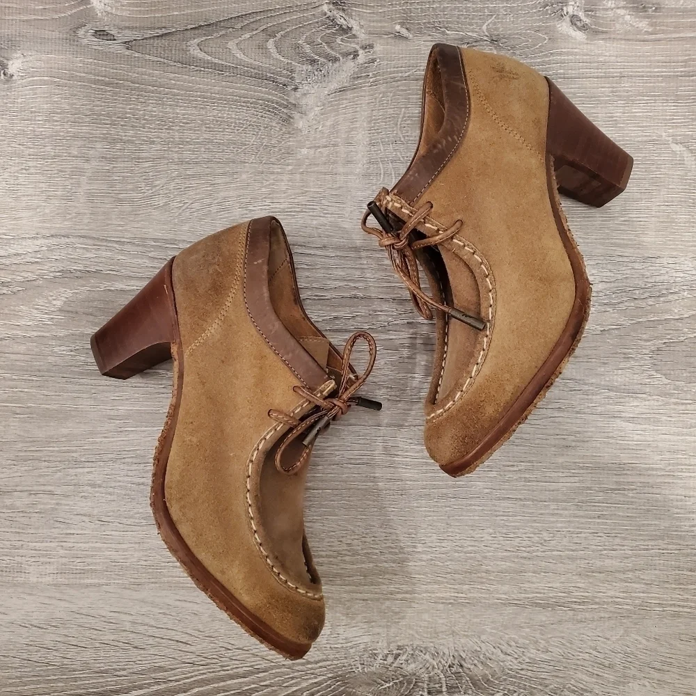 NEW Frye Brown Suede Oxford Ties 3